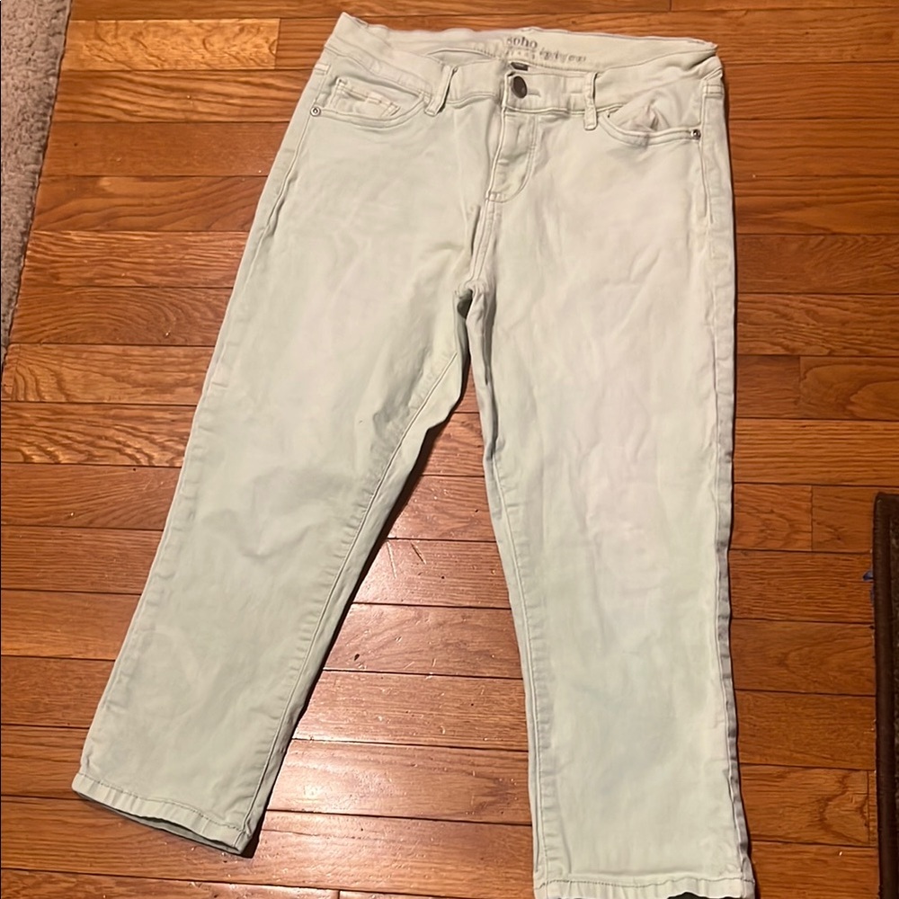 Soho Mint Green Legging Crop Jeans